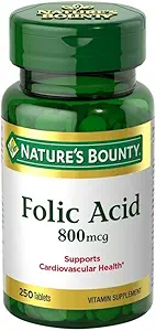 Asam Folic 800 mcg Tablet Maksimum Kekuatan, 4 Botol (250 Cacah)