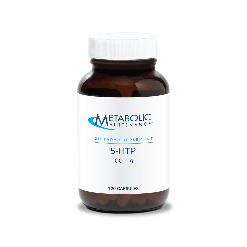Pemeliharaan Metabolik 5- HTP - Mengantar 100 mg 5- Hydroxytryphan - Mendukung Serotonin Pathways, Outlook Positif & Restfuness - 120 Pelayan - 120 Kapsul