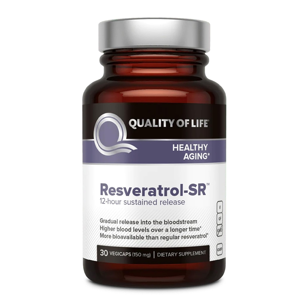 Kualitas Hidup Resveratrol SR - Kuat Anti Aging All Natural Formula - 30 Vegicaps