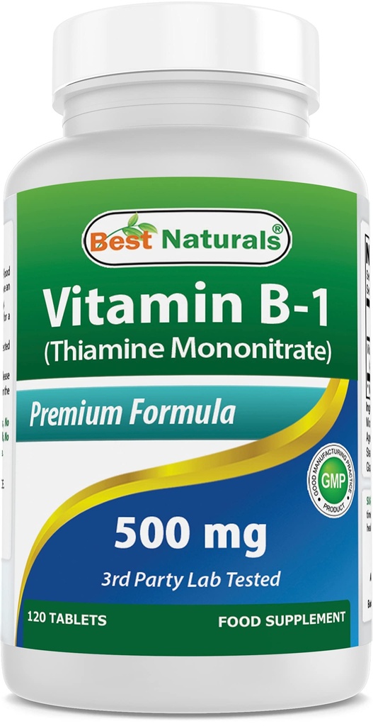 Terbaik Vitamin B1 Vitamin Sebagai Thiamine Mononitrate 500 mg 120 Tablet (120 Cacah (Paket 1)))