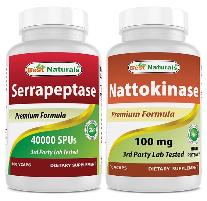 Serrapeptase 40.000 SPU & Nattokinase 100 Mg