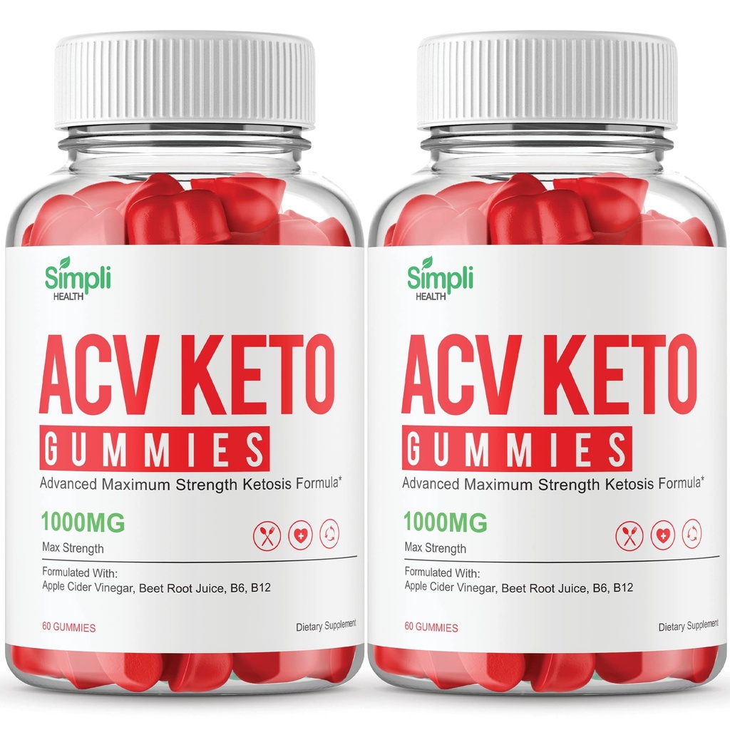 Simpli ACV Keto Gummies Simpli Health ACV Keto Kekuatan Ekstra (120 Gummies)