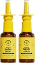 Beekeeper Nasal Spray for Dewata with Propolis, Xylitol & Saline, Clears Nasal Conbubles, Moisturizes Sinus Canal, & Decongest Sinus Cavities, 1 fl oz (Paket 2)