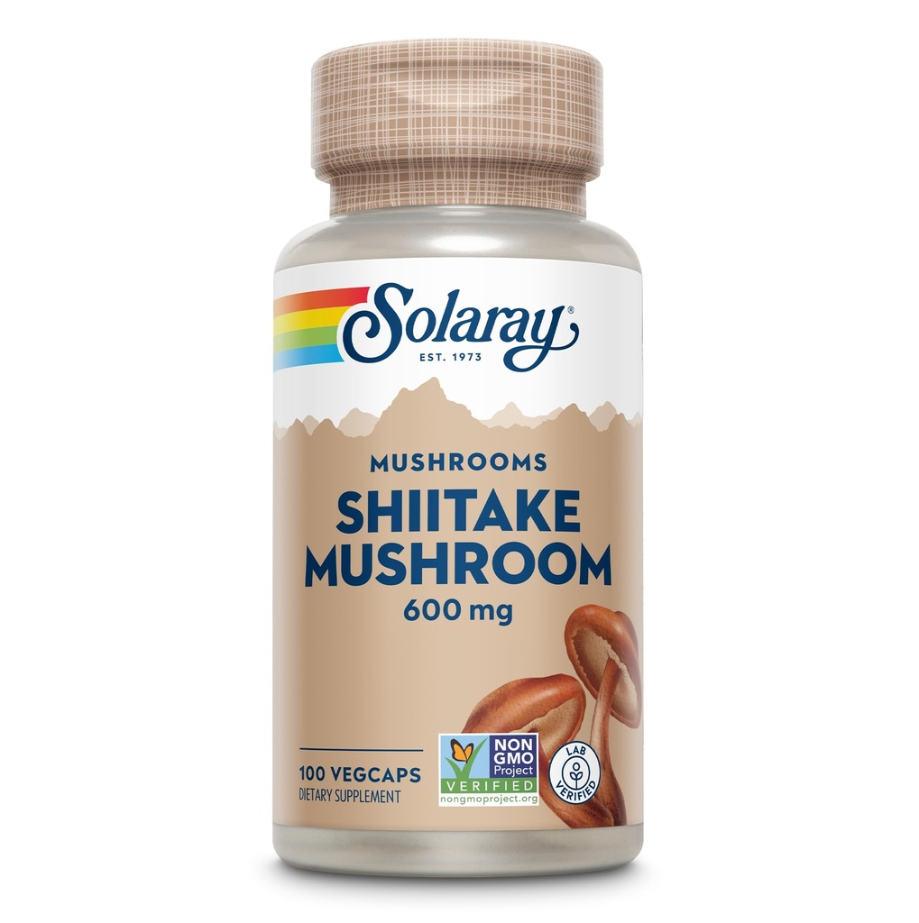 SOLARAY Shiitake Jamur 600 mg 124; 100 Cacah