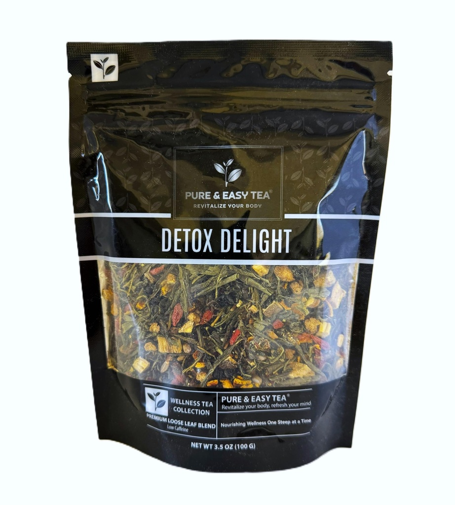 Pure And Easy Tea, Detox Detox, 30 Day Detox, Supports Healthy Slimming, Liver, Gut & Colon Cleanse, Advanced Full Body Blend, 100g / 3.5oz