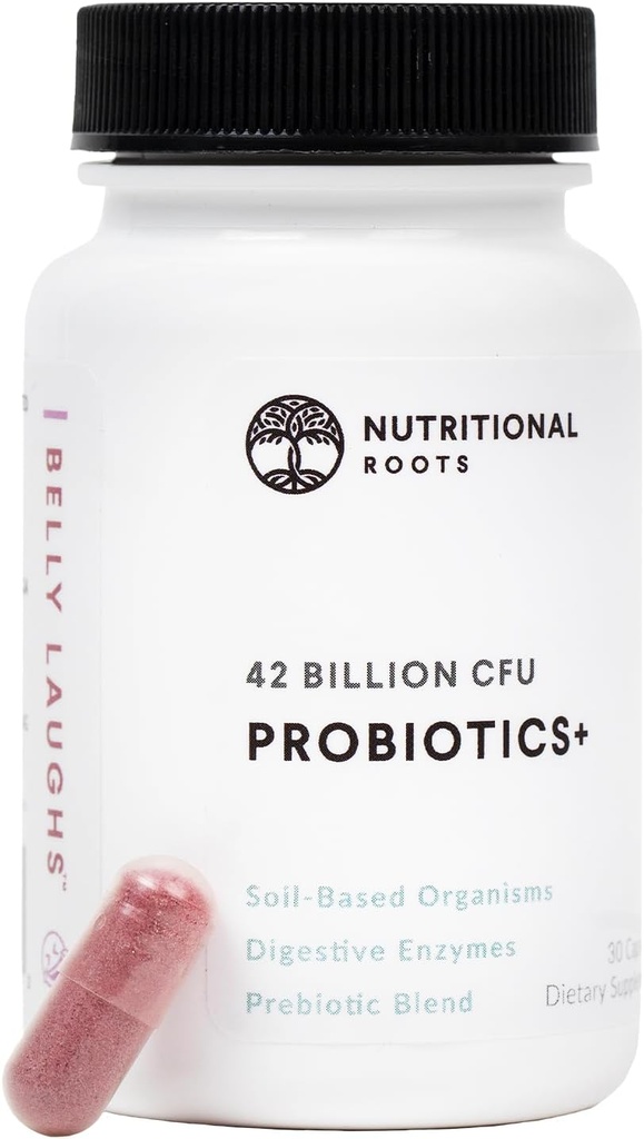 Nutres Roots - Probile + - Soil- berbasis Organisme, Progories - Digetical Enzymes - Tunda Persediaan Diet - 1 Bulan - 30 Kapsul