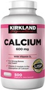 Kirkland Signature Kalsium 600 mg. dengan Vitamin D3, 500 Tablet (4 Pack)