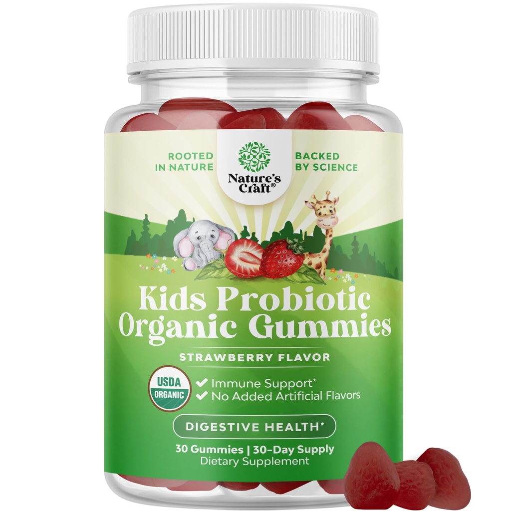 Anak-anak Ammune Booster Probiotik - Bacillus Subtilis Probiotic untuk Anak-anak Membangkitkan Badan Celak Kelahiran dan Detox Klon - Penahan Konstilasi dan Kesehatan Digetitas Vitamin Gummy