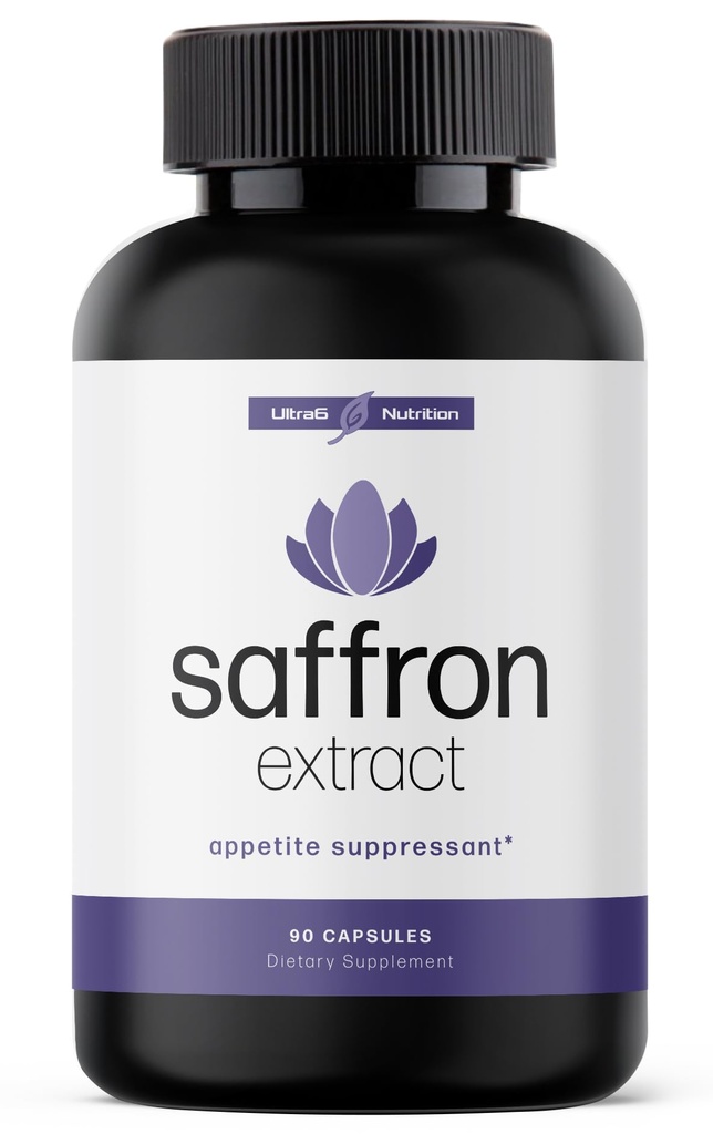 Extract Saffron Murni - Appetite Suppresan untuk Wheight Loses Women & Men - Natural Hunger & Craving Control Suplemen untuk Energi & Mood Lift - 90 Capsules - Dibuat di USA