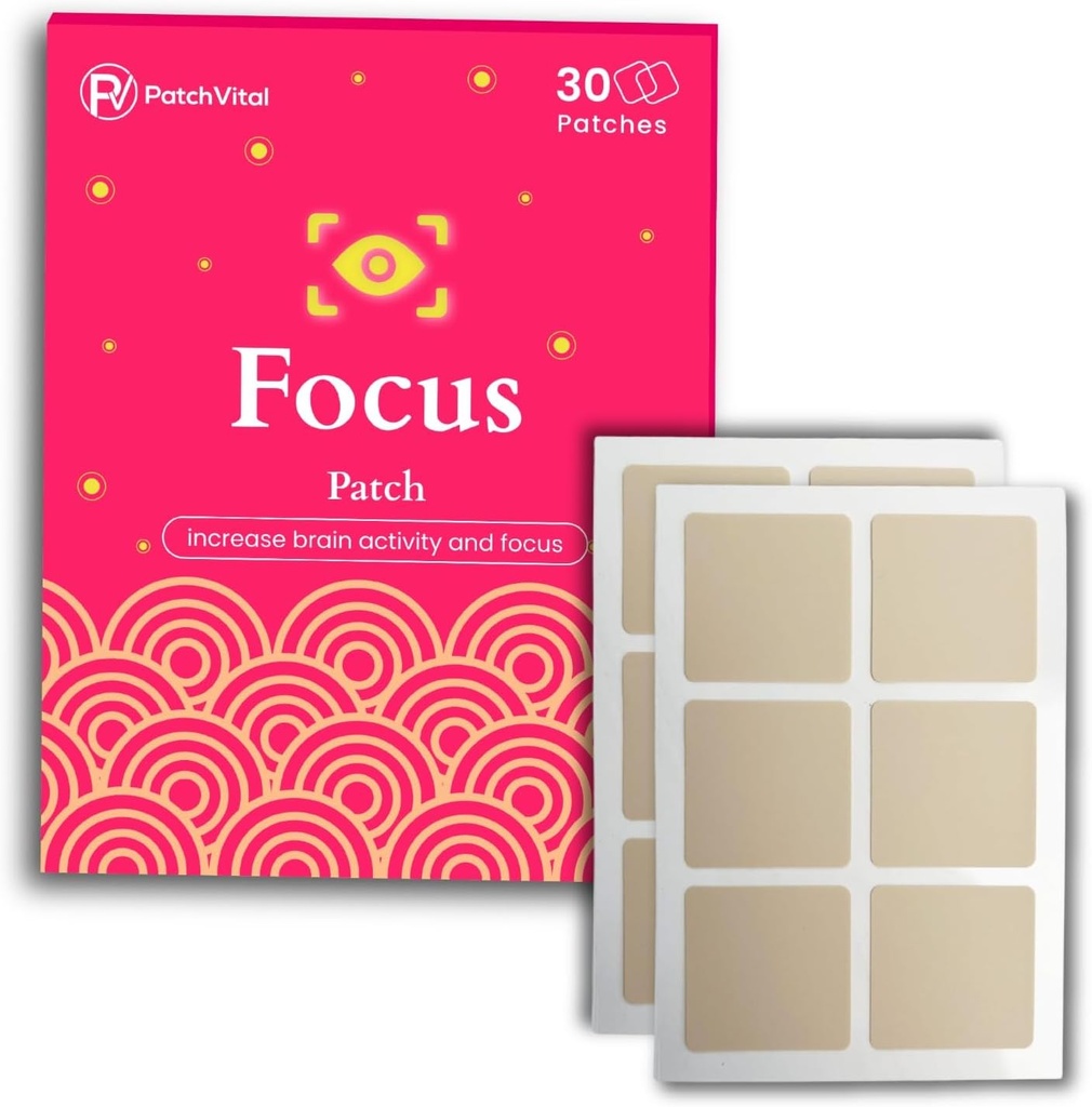Focus Patch 124; Plant Based Water Resistant Patch (30 Cacah)