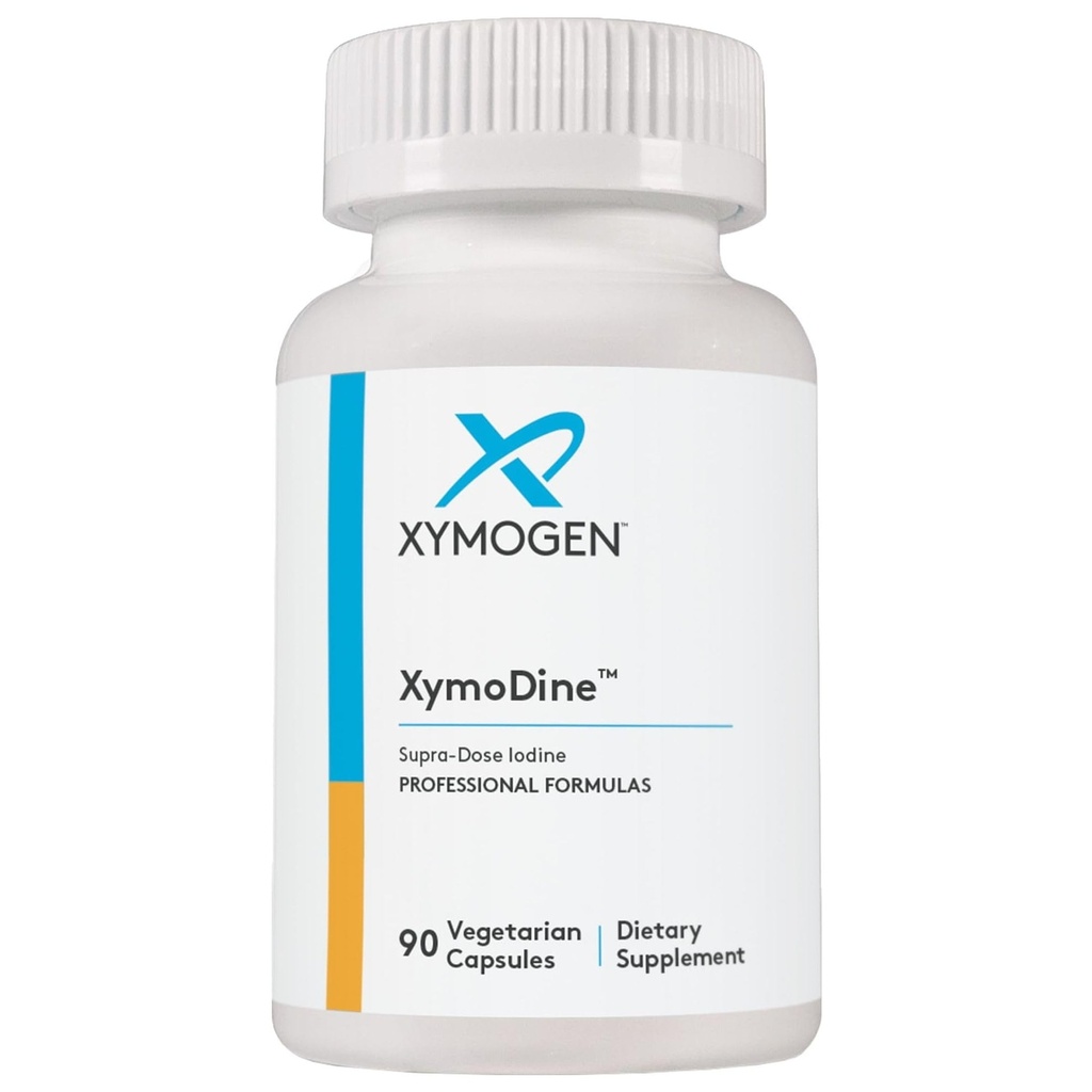 XYMOGEN XymoDine Lodium Suplemen - Potency Tinggi Iodium 12.5 g untuk mendukung Sintesis Kesehatan Hormones Thyroid (90 Vegetarian Capsules)