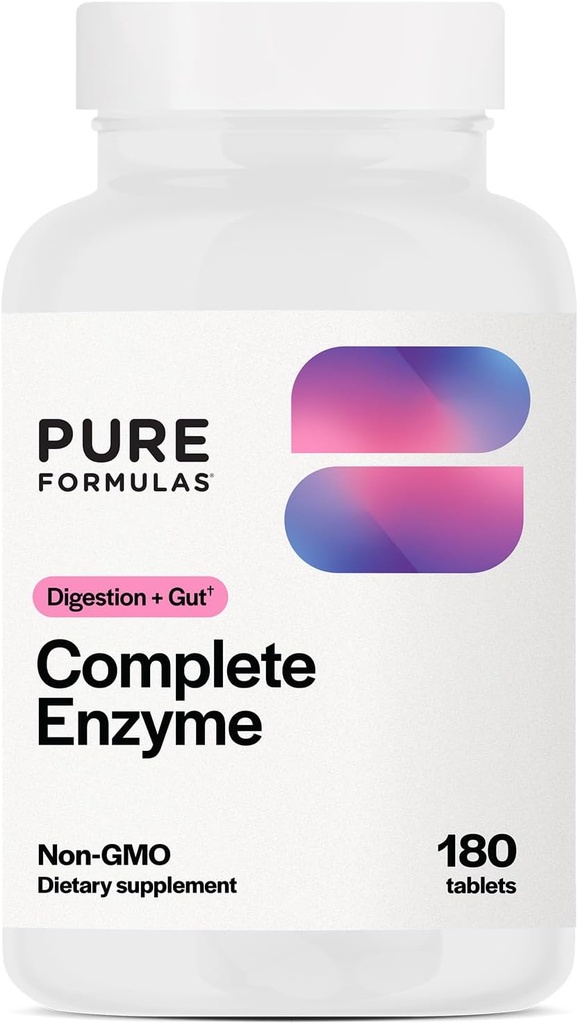 PureFormula Lengkap Enzyme 124; Pankreas Enzymes 1000mg (Kekuatan Penuh)