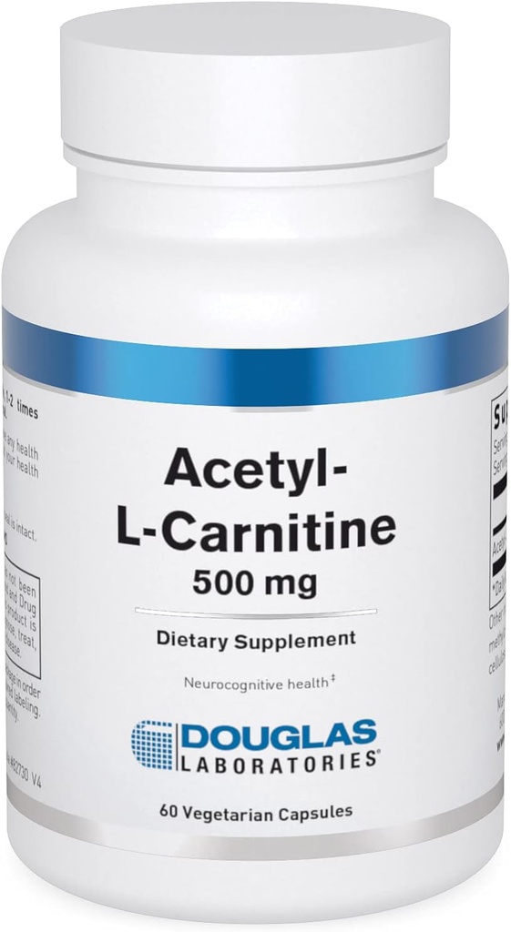 Douglas Laboratorium Acetyl L- Carnitine 500 mg 124; Mendukung Otak dan Fungsi Nerve Selama Proses Penuaan Normal * Carnitine 124; 60 Kapsul
