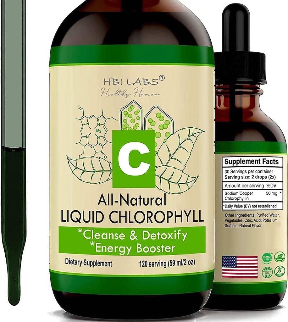 Cairan Chlorofil Menjatuhkan Air Natural Chlorophyll Konsentrasi (Tunggal)