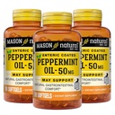 Maston Natural Peppermint Oil 50 mg Bahan Bahan Lapisan Terpadu, 270 Hari Suppply Gastrointestinal Dukungan untuk Biasanya Finctioning Bowel, Pil Softgel