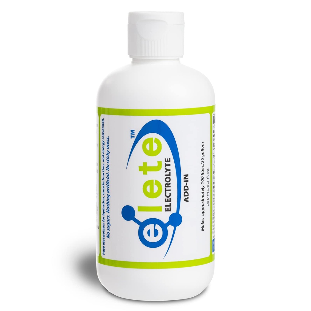 elete Electrolite Address-in Hidration Drops 12.4; Sodium, Magnesium, Potasium & Trace Minemary 124; Unflafeted, All Natural 124; Leg and Muscle Cramp Relief 124; Transform Any Drink into a Sports Drink, 8.3oz