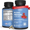 Suplemen Tekanan Darah - Natural Hawthorn, Hibiscus, Garlic & Olive Leaf