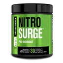 Jacked Factory NITROSURGE Pre Workout Supplement - Endless Energy, Instant Power Gains, Clear Focus, Intense Pumps - NO Booster & Powerful Pretraining Energy Quoder - 30, Arktik White