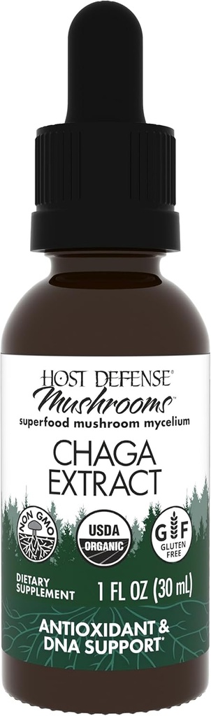 Advance Defense Chaga - Pendukung Sistem Imune - Chaga Jamur untuk Dukungan Aktivitas Antioksidant - Liquid Suplemen Jamur Diet - 1 fl oz (30 Pelayan) *