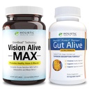 Bright Eyes and Heally Gut Bundle 124; Lutemax ® 2020, Bilberry, c3g dari Black Currant, Maqui Berry, Saffron, Astaxanthin 124; Ginger, Artichoke Leaf, Licorice Root & Zinc Carnosine