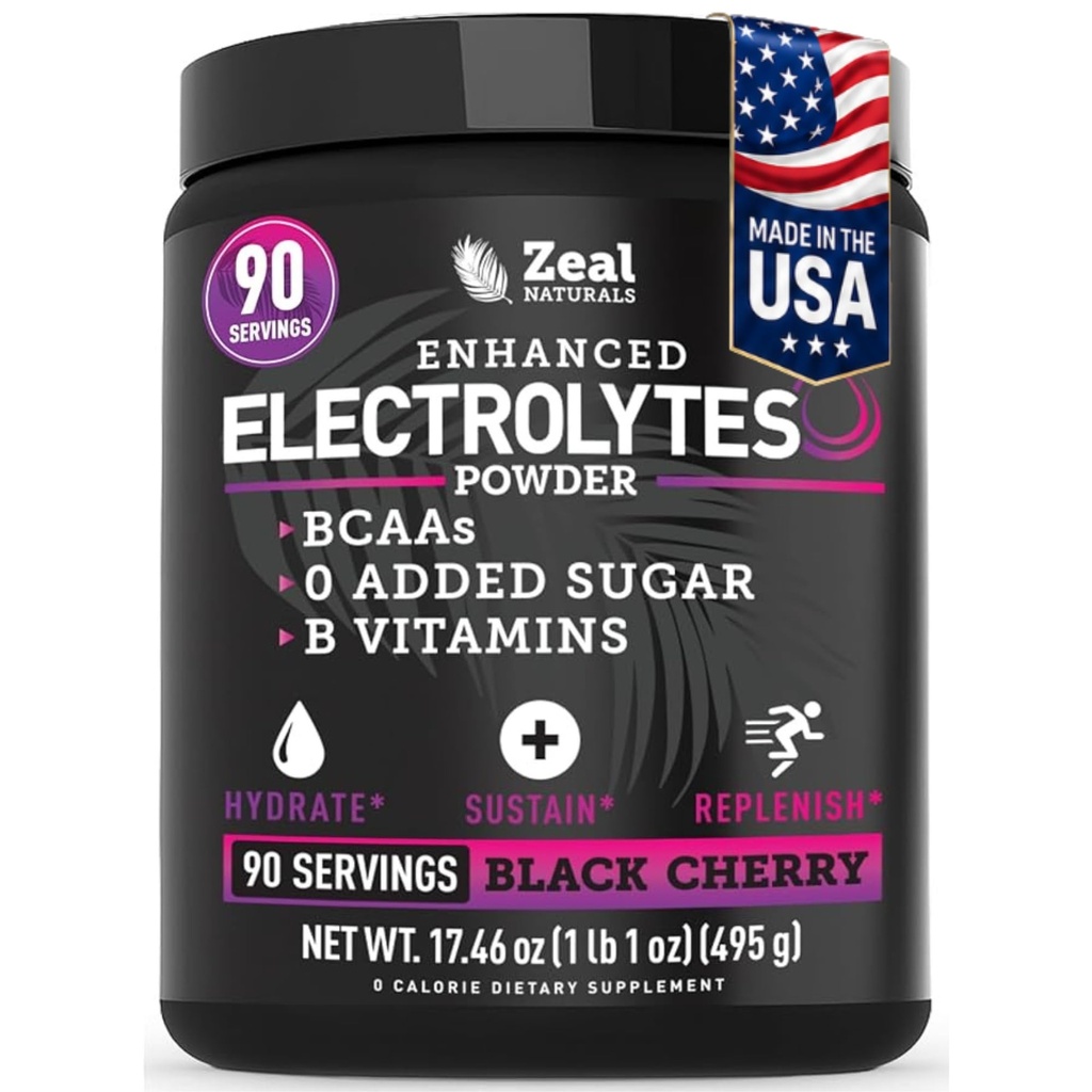 Rekoder Mesiu Electrolyte Powder (90 Hamba: 124; Cherry) w 0 Sugar + BCAAs + B-Vitamin Electrolyte Supplemen
