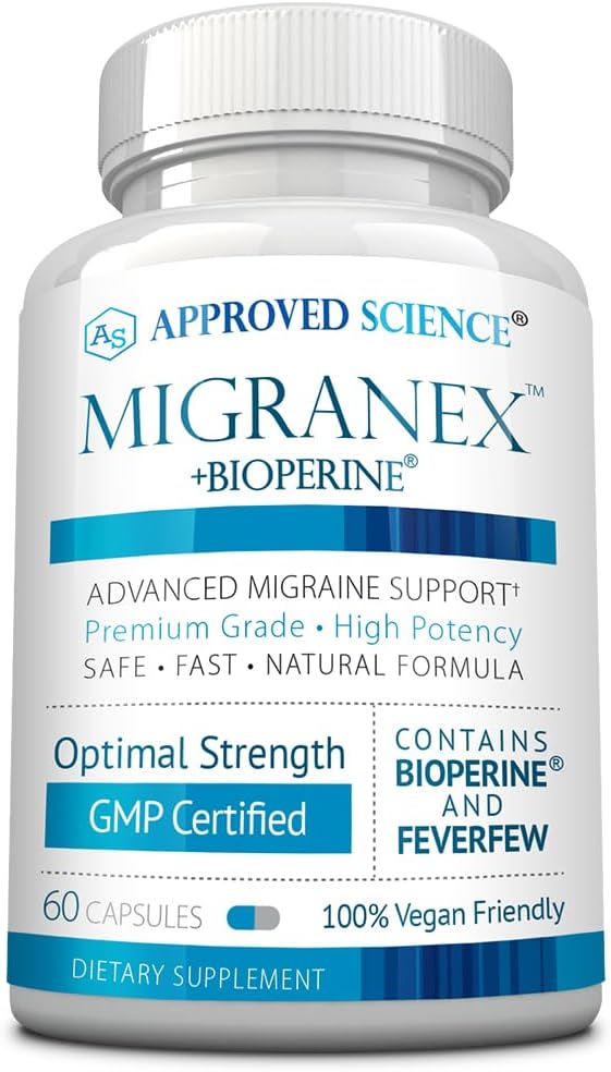 Disetujui Ilmu Migranex - Migraine & Headache - Magnesium, Feverfew - 60 Capsules - Paket 1 - Vegan