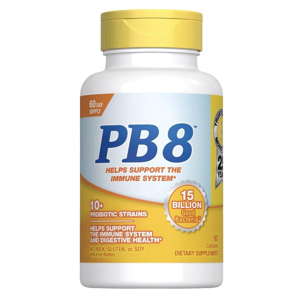 Nutrition Now PB 8 Probiotic Immune System and Digetical Supplemen Dieter, 60 Count