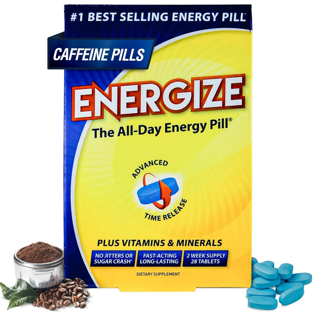 iSatori Energize Caffeine pil - Pil Energi Akting Cepat (28 Tablet)