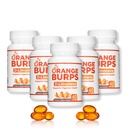 Orange Burps 14; D-Limonene Suplemen - Acid Reducer (Antax for Acid Reflux), Relief Heartburn, GERD Relief, and Inditraffic Relief 124; Orange Peel Extract for Health and Wellness (1,000 mg, Pack of 5)