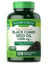 Nature 's Truth Black Seed Oil pills 124; 2.000mg 124; 120 Softgels 124; Virgin Pressed Cumin 124; Non-GMO dan Gluten Free Suplemen
