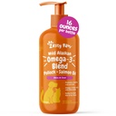 Zesty Paws Wild Alaska Omega 3 Blend Pollock + Salmon Oil for Dogs and Cats- Skin and Coat Support, Omega 3 Supplemen Pets, 16oz