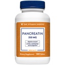 The Vitamin Shoppe Pancreatin 500MG, Enzyme Enzyment Natural Divenive, Supports of Fats, Protein, Carbohydrates (100 Tablet)