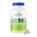 Ridgecrest Herbals EssentialEyes, Suplemen Mata Alami Vitamin, Berisi Lutein, Dalxanthin, Bilberry Extract, Support Eye and Vision Health (120 Vegan Caps, 30 Serv)