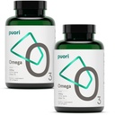 Puori Omega 3 Tambahan Minyak Ikan - Ultra Murni & Burpless Wild Caught Fish Oil dengan 2000mg Omega 3 Acids Gendut, 1250mg EPA & 500mg DHA Support Heart, Brain & Eye Health - IFOS Certifikasi - 240 Softgeels