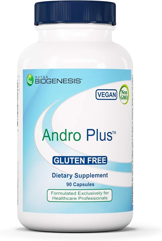 Nutra BioGenesis Andro Plus - Tribulus Terrestris Ekstrak untuk Pria, Maca Root Suplemen Untuk Vitalitas Pria dengan Muira Puama, Kesehatan dan Wellness Dukungan - 90 Vegetarian Capsules