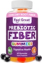 Prebiotic Fiber Gummies by Feel Great Vitamin Co (60 Gummies): Helling Improve Digetical Health, Restore Natural Gut Flora, and Dukung Overall Health & Imunity * 124; Vegetarian & Vegan Friendly Chew