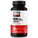 Force Factor, Iron Suplement for Women, Non- Constipating, Gentle on The Stomach, Iron Bisglycinate 36mg, 90 Vegetable Capsules