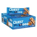 Oatmeal Chocolate Chip Protein Quest Bars, 20g Protein, 1g Sugar, 5g Net Carb, Gluten Free, Keto Friendly, 12 Count