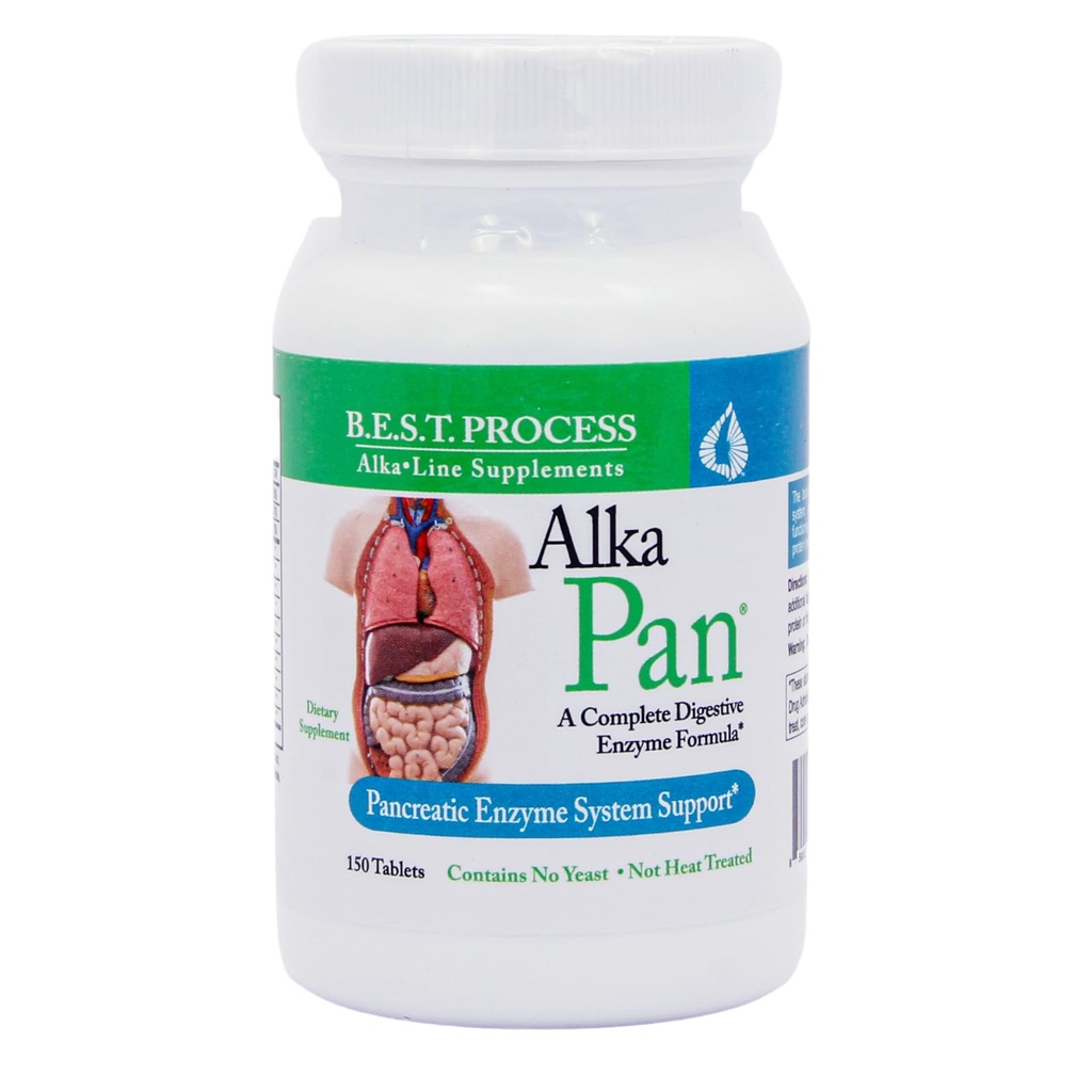 Alka Pan Best Process Alkali - Suplemen Digetical Natural - Pankreas Enzymes dengan Antioksidant- SuperFoods Kaya & Digetical Herbs