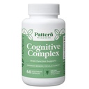Pattern Wellness Cognitive Complex Suplement - Support Memory, Focus, Mental Clarity, and Brain Health - Lion 's Mane, Bacopa, B Vitamin - 60 Vegetarian Capsules