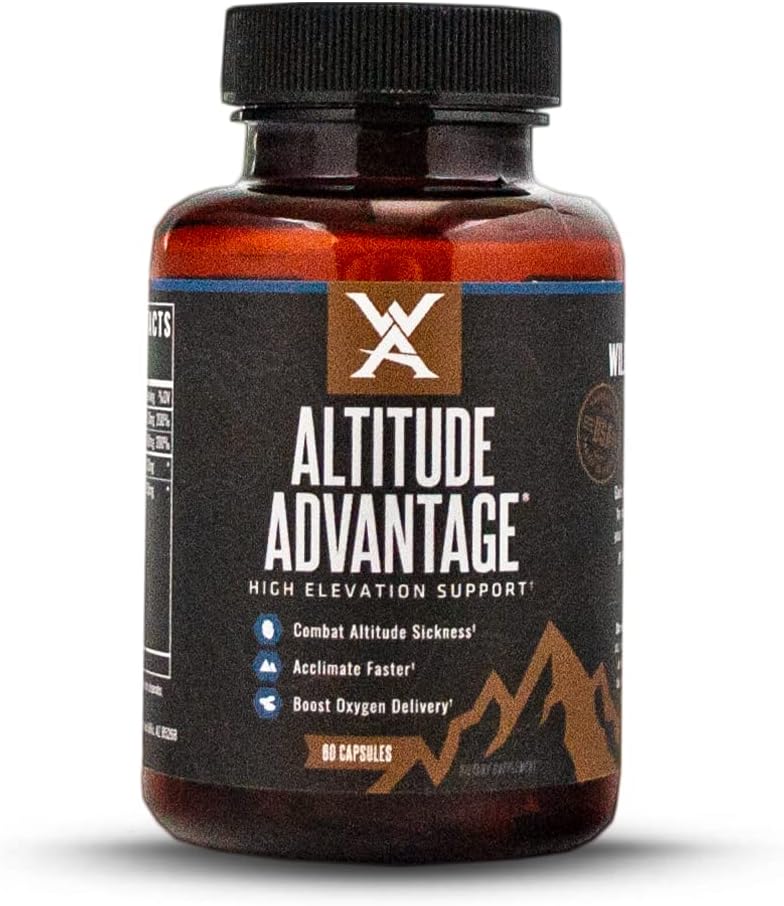 Wilderness Athlete - Ketinggian Keuntungan 124; Ketinggian Pencegahan Ketangkasan Ketinggian - Bantuan Ketinggian Tinggi, Root Emas Ekstrak untuk Ketinggian Pertempuran (60 Count Bottle)