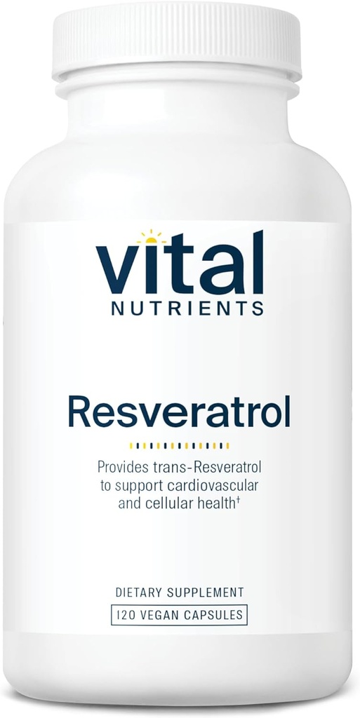Vital Nutrients Resveratrol 124; Ultra High Potency Antioxidant 124; Trans Resveratrol untuk Cardiovascular dan Cell Health Support *; Vegan Suplemen 124; Gluten, Dairy dan Soy Free 124; Non-GMO 124; 120 Kapsul