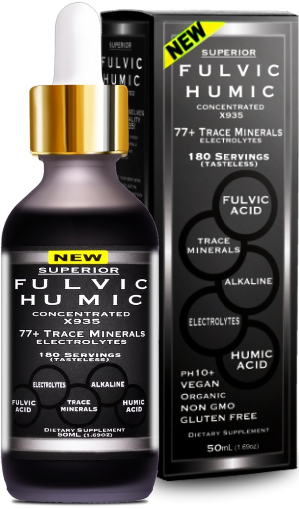 Trace Mineral Drops with Electrolytes - 77 Trace Minester- 180 Serketa- Mengembalikan Elektrolytes, Impprove Gut Health, Leaky Gut Repair - Plant Derived Ionic Trace Mincers from Fulvic & Humic Acid