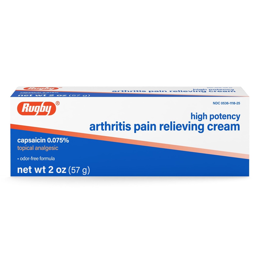 Potensi Tinggi Rugby Capsaicin 0.075% Cream - Suin Relief Cream for Arthritis - 2 Oz (57g), (1 Pack)