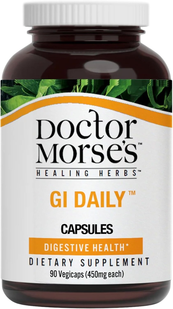 Docter Morse 's GI Daily - Gut Cleanse - Digeptical Duption - Intestinal, Overall Gut Durtures - Naturopath Formulated - Marshmallow Root, Slippery Elm Bark, Mullein Leaf - 90 Kapsul-45 Hari Suppply
