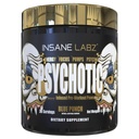 Emas Gila Labz Psychotic, Powder Pre Stimulant Tinggi, Fokus Energi Mentah Ekstrim, Pumps dan Endurance dengan Beta Alanine, DMAE Bitartrat, NO Booster (35 Hamba, Pukulan Biru)
