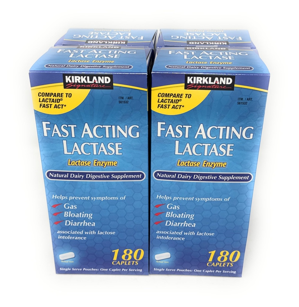Signature Kirkland cepat bertindak laktase, (4 Pack) 720 caplet