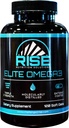 Elite Omega 3 Nutonation Supplement - Omega- 3 Acids Gendut termasuk EPA dan DHA - Heart and Imune Dukungan - Tidak ada Fishy Aftertaste, 120 Softgels