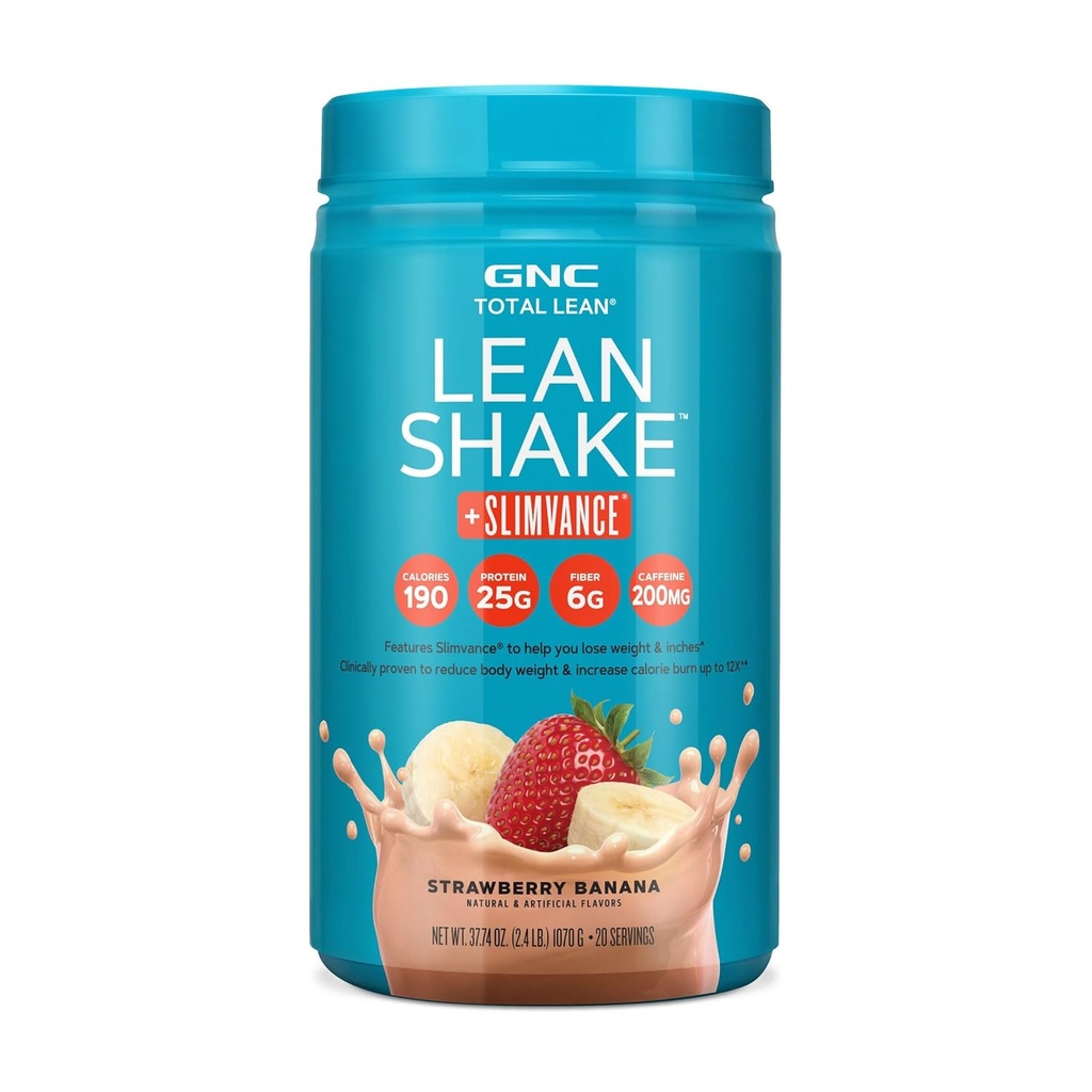 GNC Total Lean Shake + Slimvance Stim - Strawberry Banana (20 Pelayan)