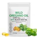 Minyak Oregano Softgeels - Wild Oregano Oil 60000mg dengan Black Seed Oil Capsules, 120 Count, Venable Carvacrol & Thymoquinone, Non-GMO, Dairy Free, Gluten Free